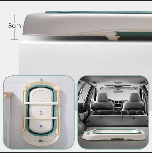 Baby Foldable Bath Tub - Green