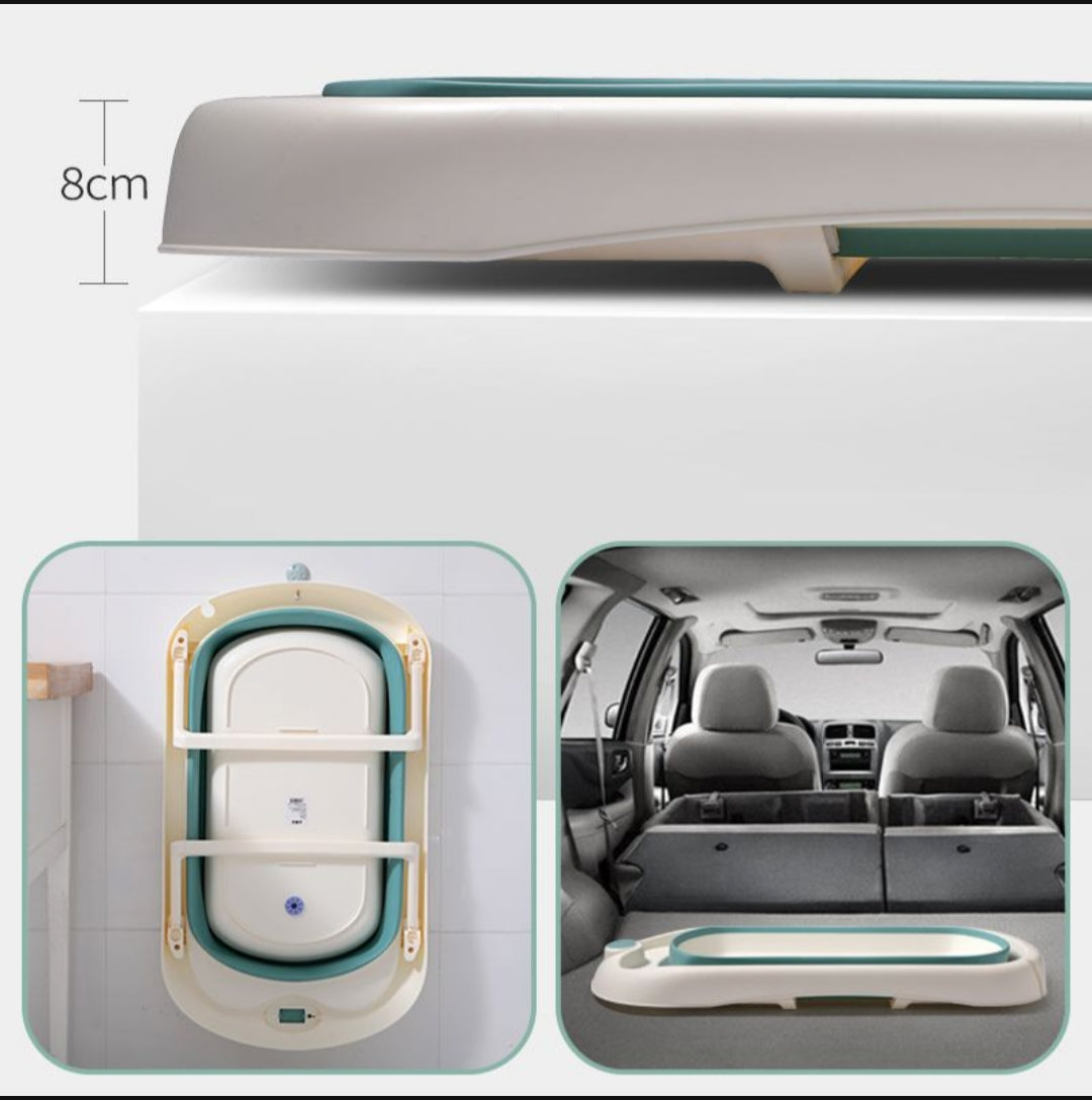 Baby Foldable Bath Tub - Green